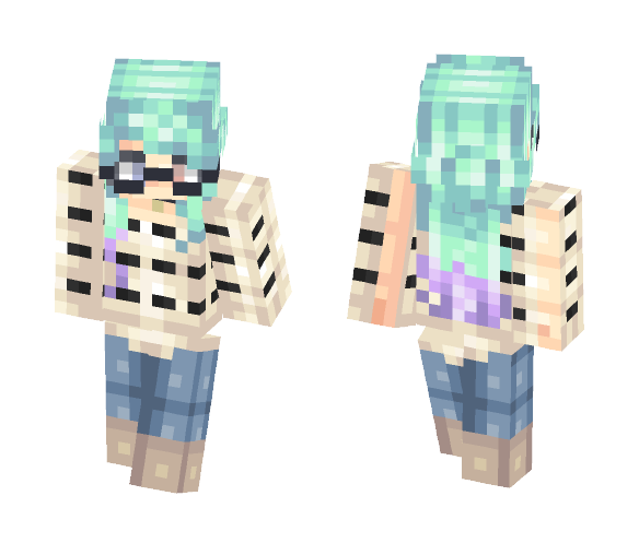 BrǐtBrǐtt~Hipster Gal - Female Minecraft Skins - image 1