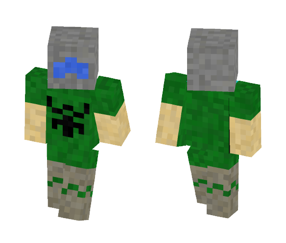 DoomGuy (with helmet) - Male Minecraft Skins - image 1
