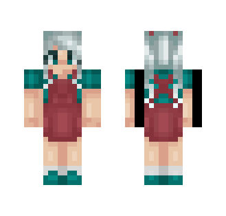 Girl in Pinafore Dress - Girl Minecraft Skins - image 2