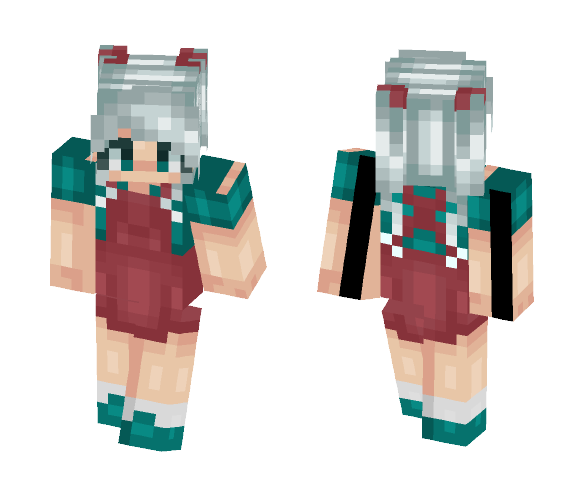 Girl in Pinafore Dress - Girl Minecraft Skins - image 1