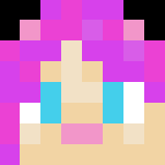 Purple Haired Cat Ears - Cat Minecraft Skins - image 3