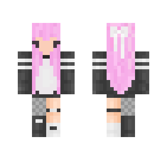 Cute Goth Pink Chick - Female Minecraft Skins - image 2