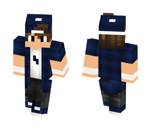 The Cool Blue Guy :] - Male Minecraft Skins - image 1