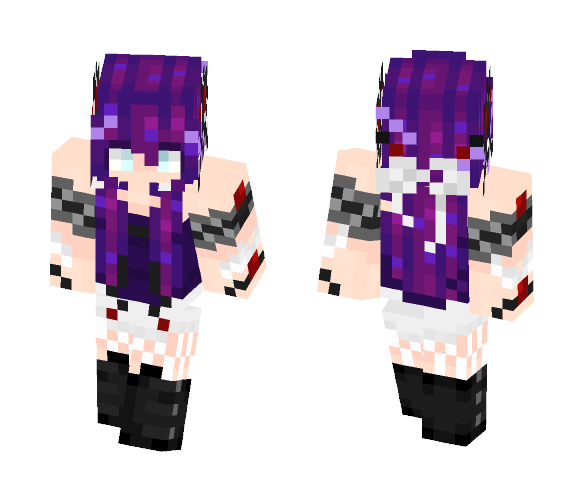 Purple Spells - Female Minecraft Skins - image 1