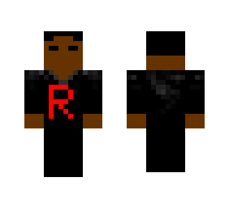 A Black Team Rocket Grunt - Male Minecraft Skins - image 2