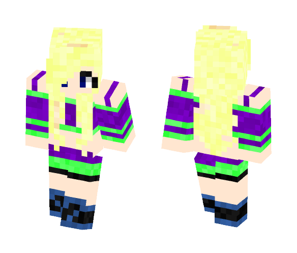 Blonde Haired Girl - Color Haired Girls Minecraft Skins - image 1