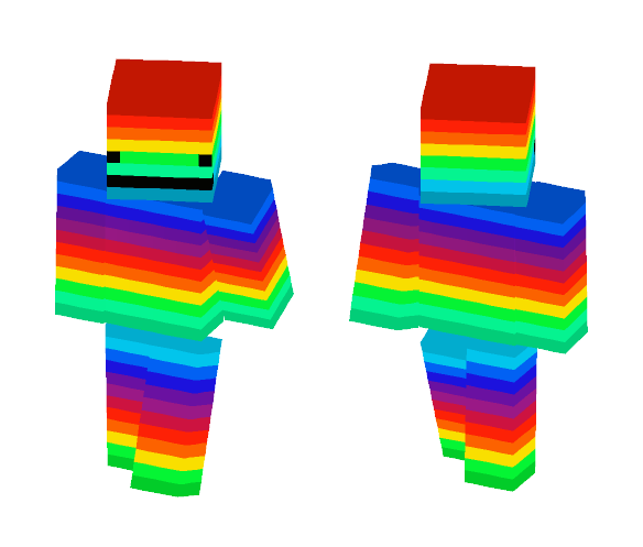 Rainbow Serious :| - Male Minecraft Skins - image 1