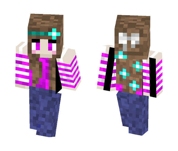 Flower and Bow - Female Minecraft Skins - image 1