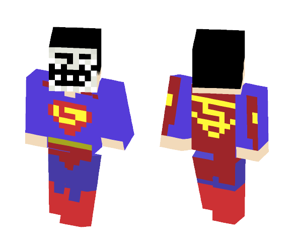superman troll face - Male Minecraft Skins - image 1