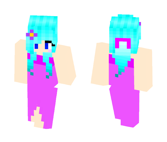Mermaid Human Girl - Girl Minecraft Skins - image 1