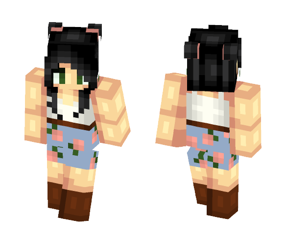 Flower Dress - Female Minecraft Skins - image 1