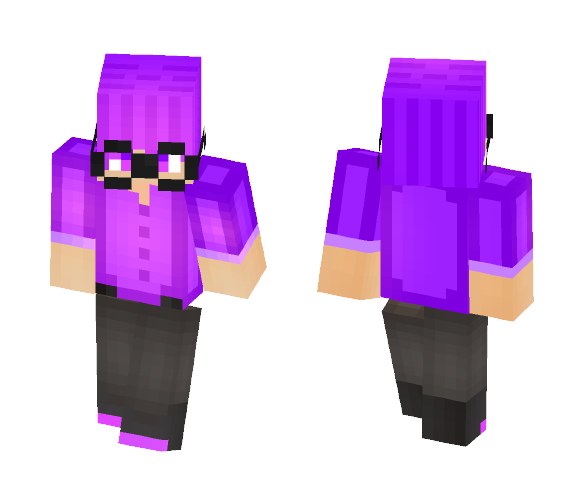 Purple Nerd - Male Minecraft Skins - image 1