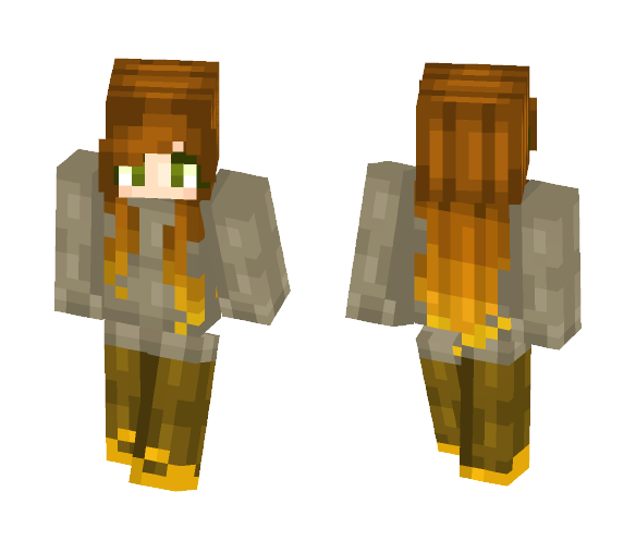 Ombre sunset - Face reveal... - Female Minecraft Skins - image 1