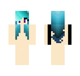 Blue Hair Base 2 - Female Minecraft Skins - image 2