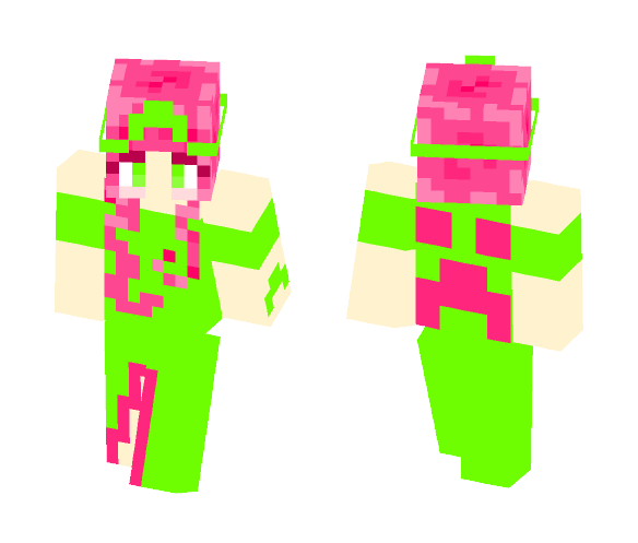 Creeper Priestress - Female Minecraft Skins - image 1