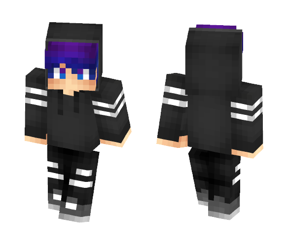 Download Blue//Purple Fade Hair Boy :D Minecraft Skin for Free ...