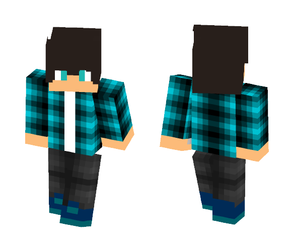 Party Man(blaues Shirt) - Male Minecraft Skins - image 1