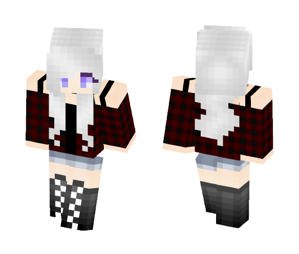 Emo girl （ミ￣ー￣ミ） - Girl Minecraft Skins - image 1