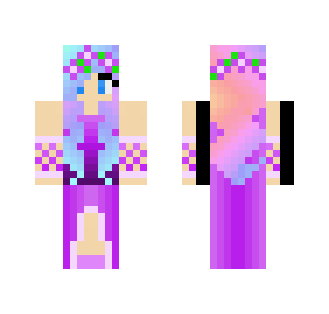 Rainbow Dressed Girl - Girl Minecraft Skins - image 2