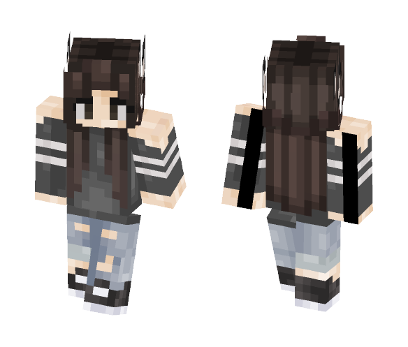 Casual w/ Ears =(^.^)= - Female Minecraft Skins - image 1