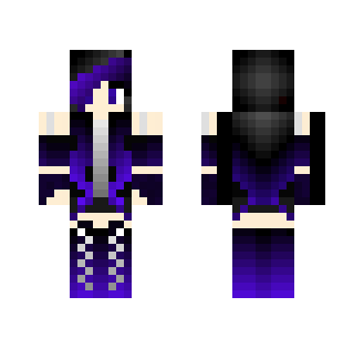 Blue Goth Girl - Girl Minecraft Skins - image 2