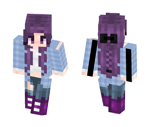 Purple Maiden - Male Minecraft Skins - image 1