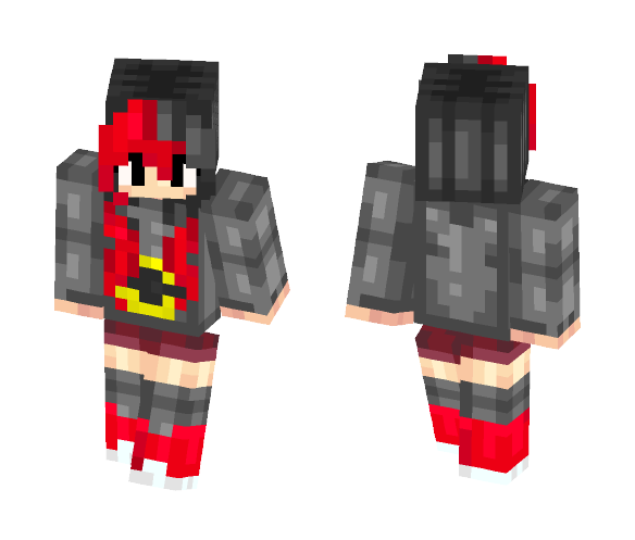 Red Batgirl - Female Minecraft Skins - image 1
