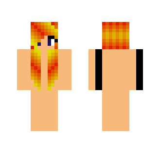 Fire Bow Hair Base - Female Minecraft Skins - image 2