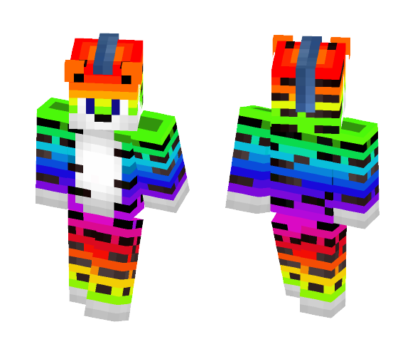 Get Rainbow Lion Minecraft Skin For Free Superminecraftskins
