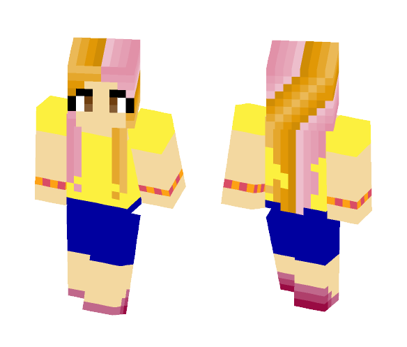 orange-n-pink- - Female Minecraft Skins - image 1