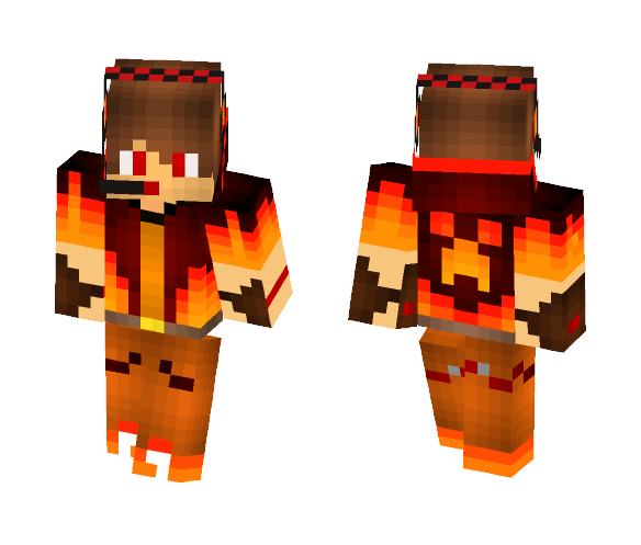 HD Red (Fire) Lord - Male Minecraft Skins - image 1
