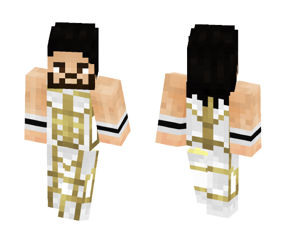 Seth Rollins (White & Gold) - Male Minecraft Skins - image 1