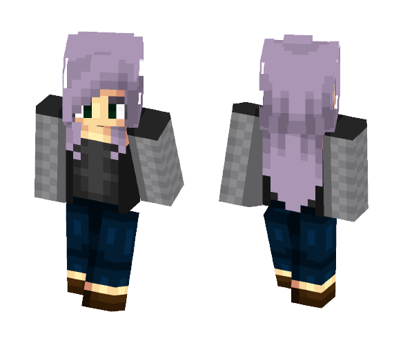 Purple Hair | βουηδαπϒ - Female Minecraft Skins - image 1