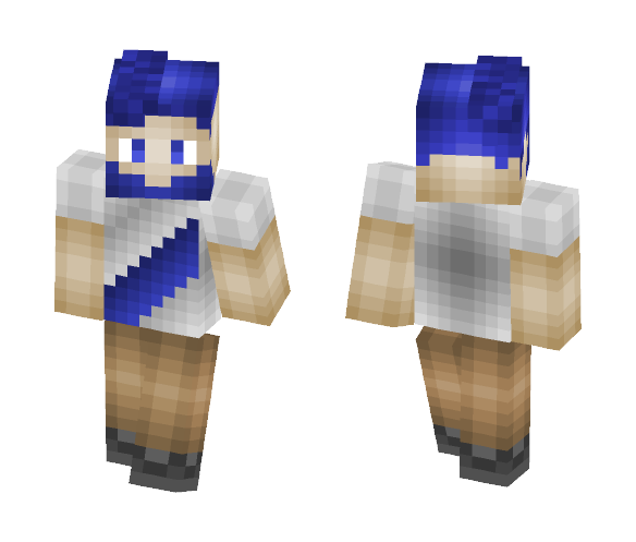 Blue Haired Guy - Male Minecraft Skins - image 1