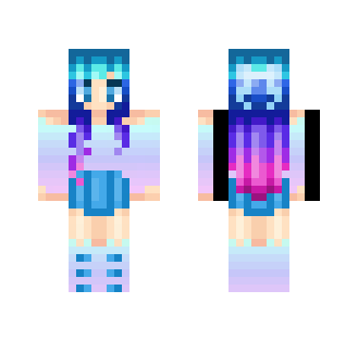 Blue to Pink - Female Minecraft Skins - image 2
