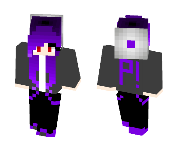 Purple P!ATD Emo - Female Minecraft Skins - image 1