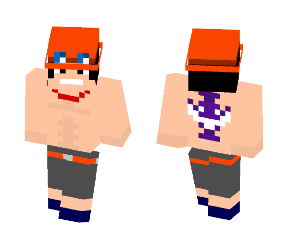 One Piece Portgas.D.Ace - Male Minecraft Skins - image 1