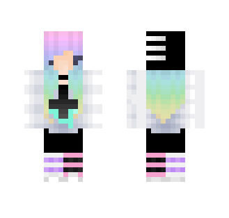 *ﾟ‘ﾟPastel Goth *ﾟ‘ﾟ - Female Minecraft Skins - image 2