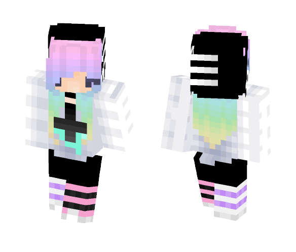*ﾟ‘ﾟPastel Goth *ﾟ‘ﾟ - Female Minecraft Skins - image 1