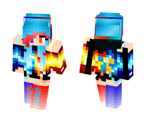 Fire 'n' Ice Gamer Girl ???? - Girl Minecraft Skins - image 1
