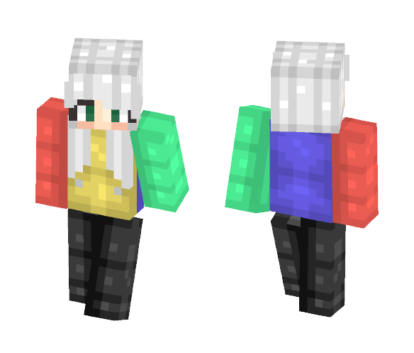 ♥ Rainbow RainCoat ♥ - Female Minecraft Skins - image 1