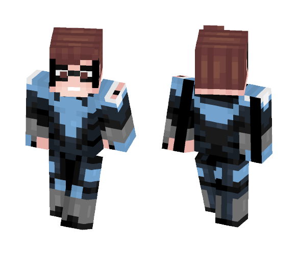 Nightwing (Injustice) better in 3d - Male Minecraft Skins - image 1