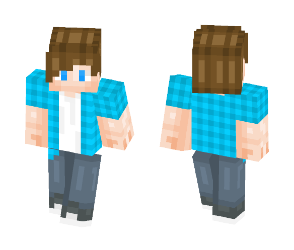 Striped Teen - Male Minecraft Skins - image 1