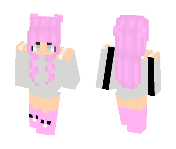 Pink Buns - Female Minecraft Skins - image 1
