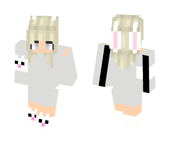 Grey BunnyGirl - Female Minecraft Skins - image 1