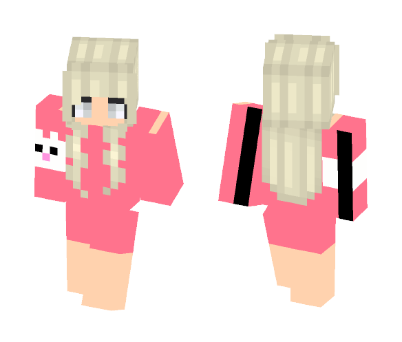 RedPink Bunny - Female Minecraft Skins - image 1