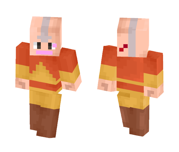 Aang (New Shading?) - Male Minecraft Skins - image 1