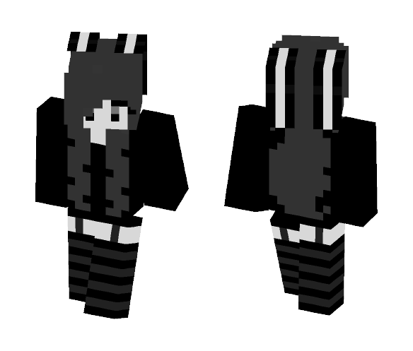 Gray Rabbit (^_~) - Female Minecraft Skins - image 1