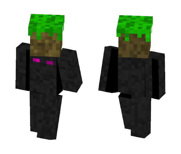 Enderman with Grass Block
