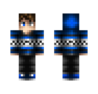 Blue Festive skin - Male Minecraft Skins - image 2